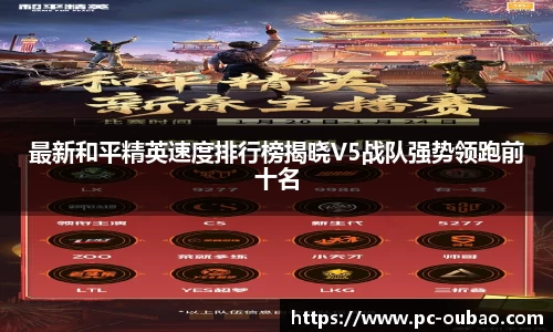最新和平精英速度排行榜揭晓V5战队强势领跑前十名